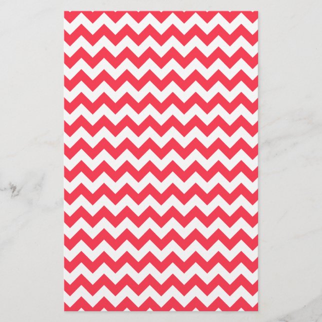 Cherry Red Chevron Zigzag (Frente)