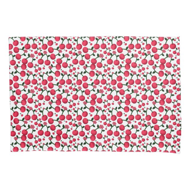 Cherry Seamless Pattern, Red Fruit Pattern, Cute C (Frente)