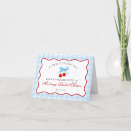 Cherry Sweet Pink Coquette Bridal Cartões de agrad