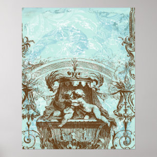 Cherub Angel Arquitetura francesa Poster Banner