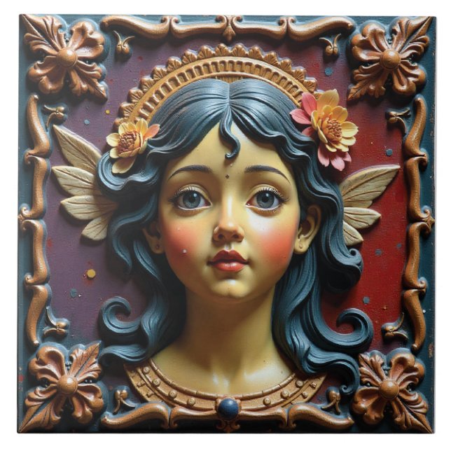 Cherub em roxo e vermelho (Frente)