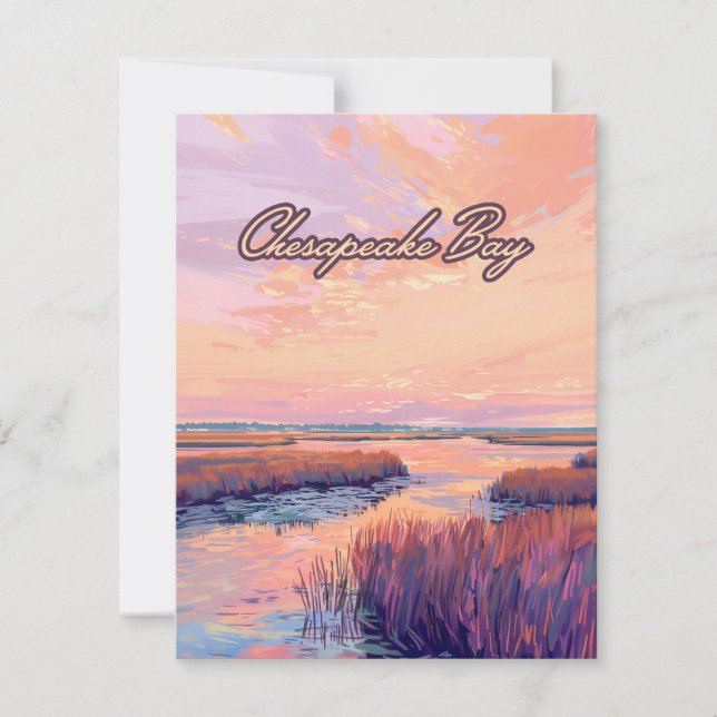 Chesapeake Bay Annapolis Maryland Virginia Card (Frente)