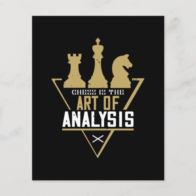 Chess É A Arte Da Análise (Frente)