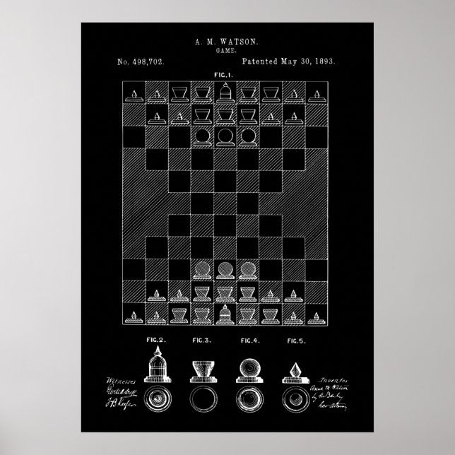 Chess Patent Poster (Frente)