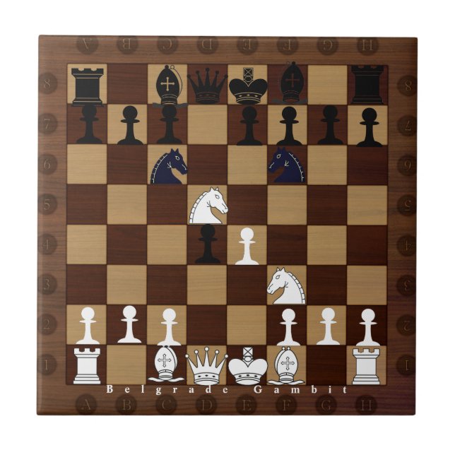 Chessboard Abrindo Belgrado Gambit (Frente)