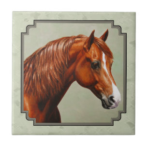 Chestnut Morgan Horse Sage Green