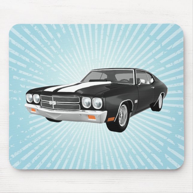 Chevelle 1970 SS: Revestimento preto: Mousepad (Frente)