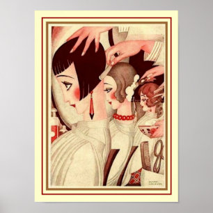 "Cheveux corteja" o impressão de 12 x de 16 Deco 