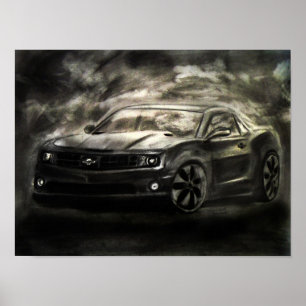 Chevrolet Camaro Drawing Impressão