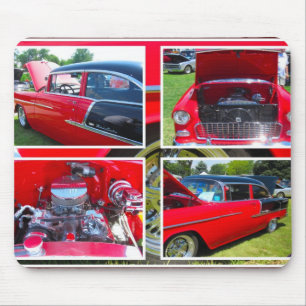 Chevrolet Sedan Collage Mouse Pad 1955