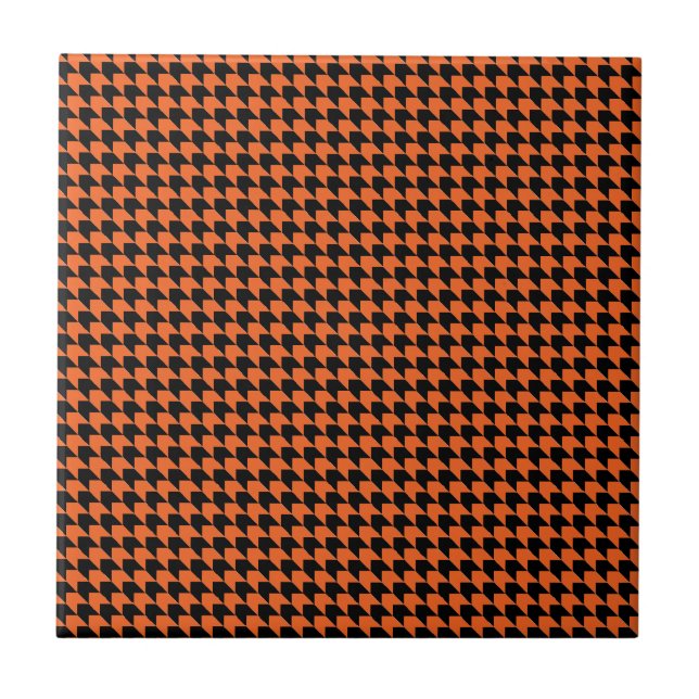 Chevron Checks Laranja e Preto (Frente)
