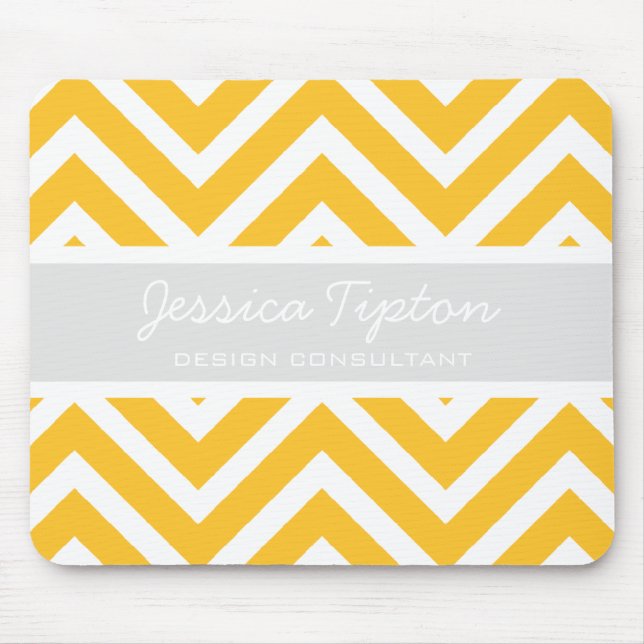 Chevron Dourado Mousepad | TBM (Frente)