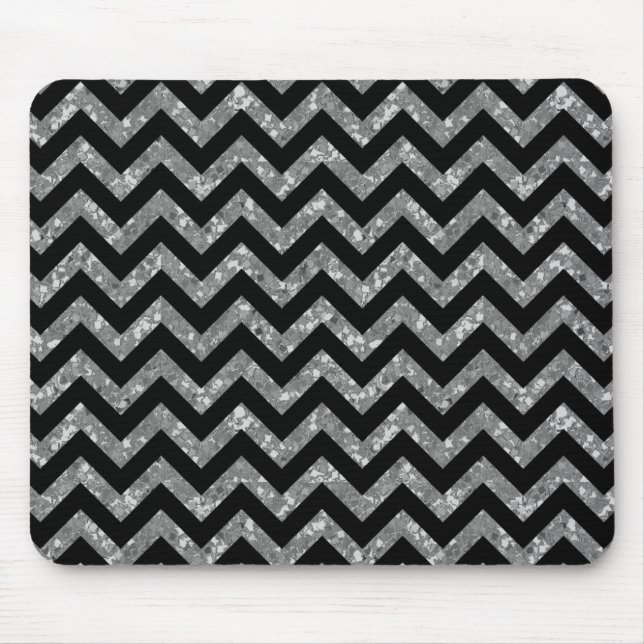Chevron Glitter Look Mousepad (Frente)