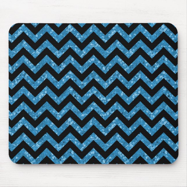 Chevron Glitter Look Mousepad (Frente)