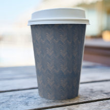 Chevron, Herringbone Pattern, Retro Blue