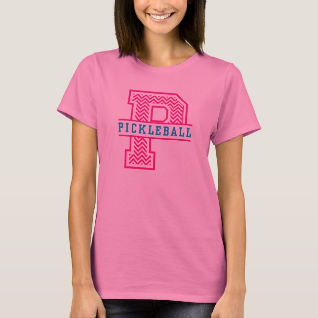 Chevron P é para a camisa das mulheres (Frente)