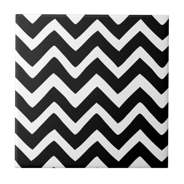 Chevron preto e branco (Frente)