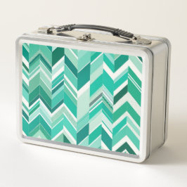 Chevron Retro Teal e Turquoise
