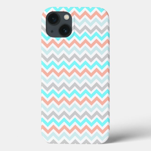 Chevron Teal e Terracotta (Verso)