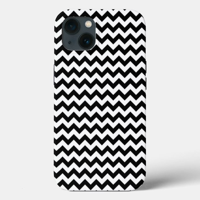 Chevron Zig Zag preto e branco (Verso)