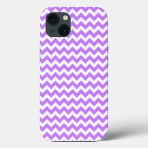 Chevron Zig Zag Púrpura Branco e Pastel