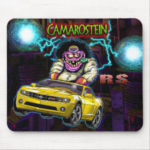 Chevy amarelo Camaro RS Mousepad