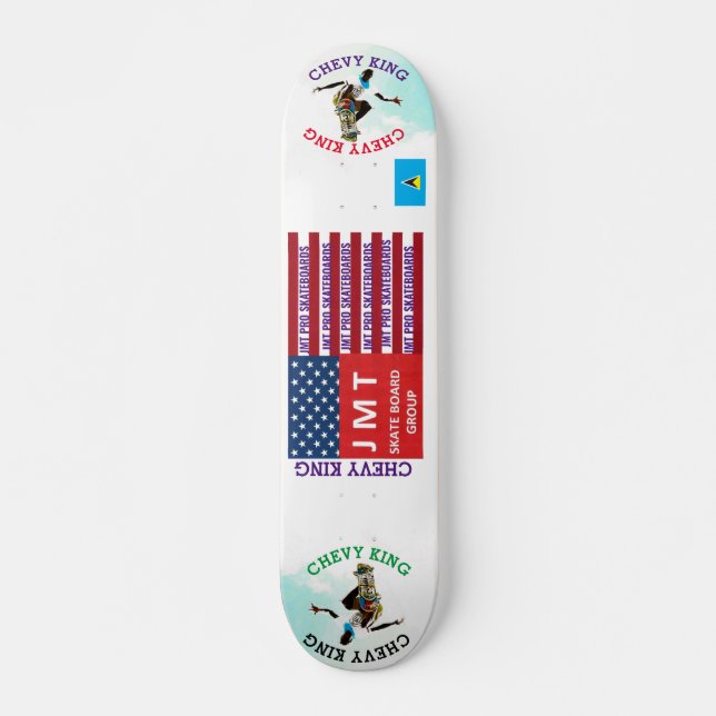 CHEVY KING OFFICIAL JMT SIGN7 3/4 pol skateboard D (Frente)