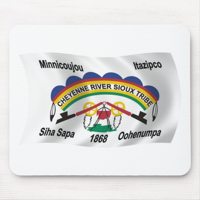 Cheyenne River Sioux Flag Mousepad (Frente)