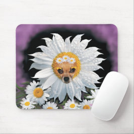 Chhuahua Puppy Daisy Blossom Mouse Pad