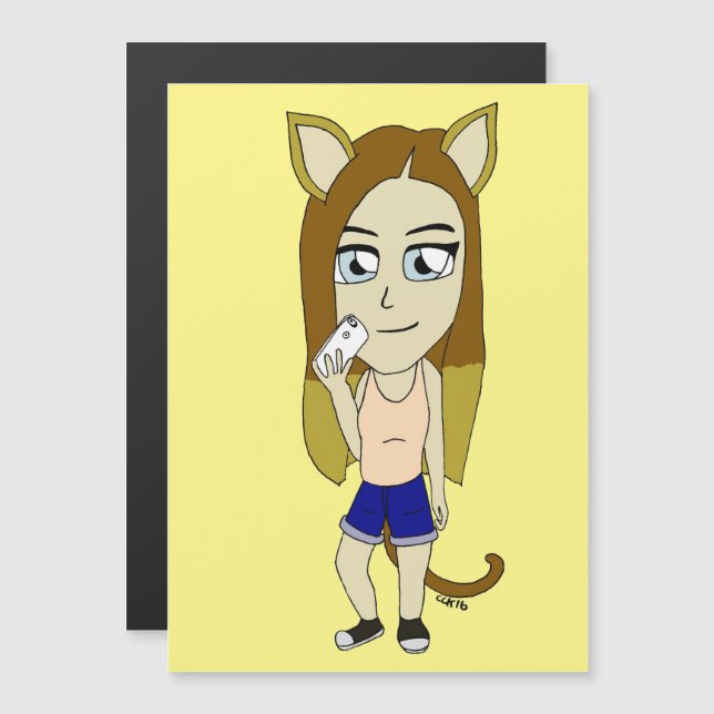 Chibi Catgirl (Frente/Verso)