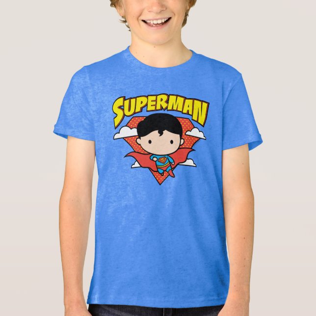 Chibi Superman Bolinhas Shield e Nome (Frente)