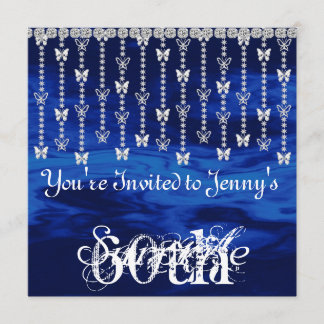 CHIC 60º Convite Surprise Birthday Butterfly