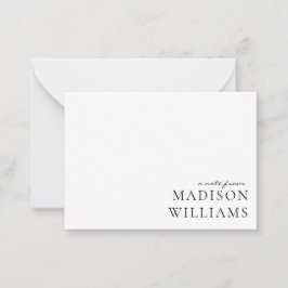 Chic A Note Do Cartão De Nota De Tipografia De Scr