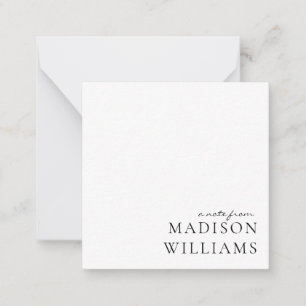 Chic A Note Do Cartão De Nota De Tipografia De Scr