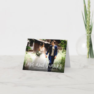 Chic Amor E Agradecimento Casamento Obrigado Foto