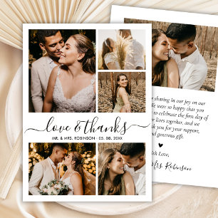 Chic Amor e Agradecimento Script Foto Colagem Casa
