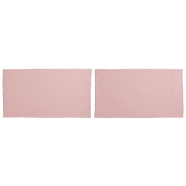 Chic Blush Pink Travesseiro Case no tamanho rei (Frente - conjunto)