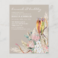 Chic Boho Champagne Brunch Festa de aniversário Bo