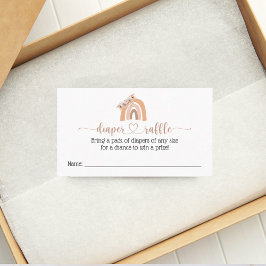 Chic Boho Fralda Arco-Íris Cartão Chá de fraldas R