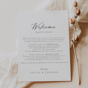 Chic Bold Silver Wedding - Letra de Boas-vindas
