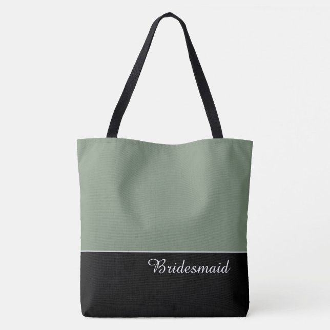 Chic Bridesmaid Tote Bag (Verso)