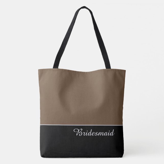 Chic Bridesmaid Tote Bag (Verso)