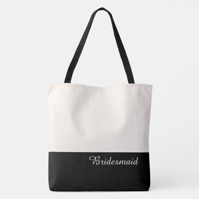 Chic Bridesmaid Tote Bag (Verso)