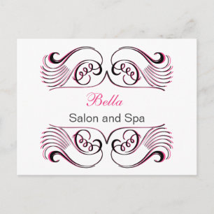 Chic Business branco rosa Obrigado Cartões