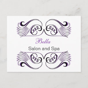 Chic Business branco roxo Obrigado Cartões