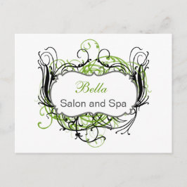 Chic Business verde e branco - Obrigado Cartões