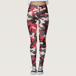 Chic Camouflage - Leggings do padrão Khaki