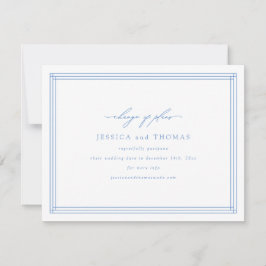 Chic Cartão de Casamento Adiado Mudar a Data