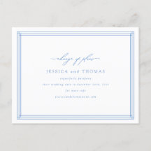 Chic Cartão de Casamento Adiamento Mudar a Data