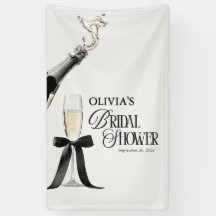 Chic Champanhe Bridal Shower Preto e Branco